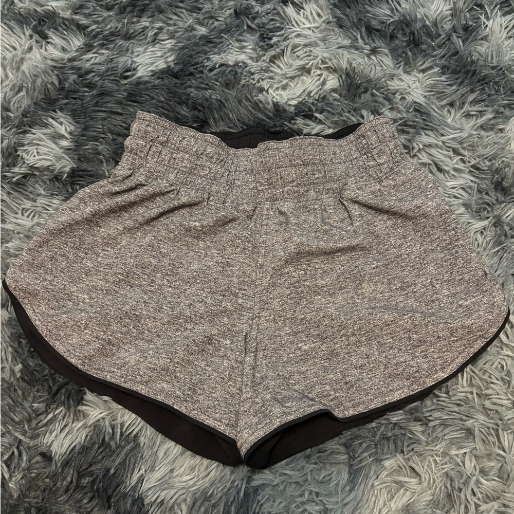 Gray Women's Athletic Shorts - Lululemon Interchangeable, Black & Grey
